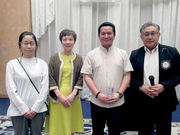 公益財団法人アジア保健研修所 高田弥生様 林かぐみ様 ジョン・アーロン・M・ランバブ様 大橋会長
